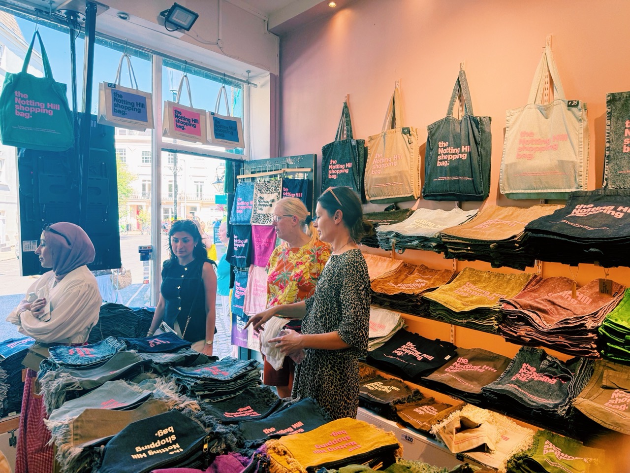 Notting Hill Shopping Bag Store in London