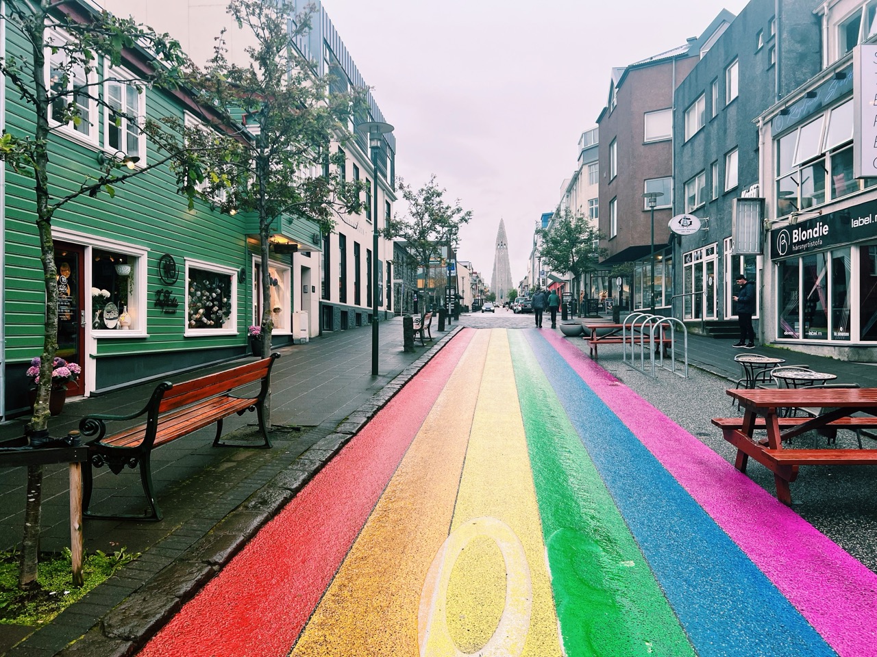 Reykjavik, Iceland cruise rainbow road
