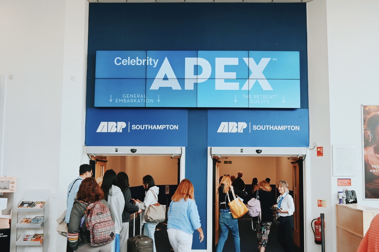 Southampton England Celebrity Apex cruise terminal entrance