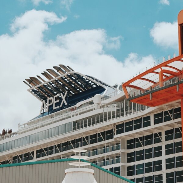 Celebrity Apex docked in Southampton England cruise terminal