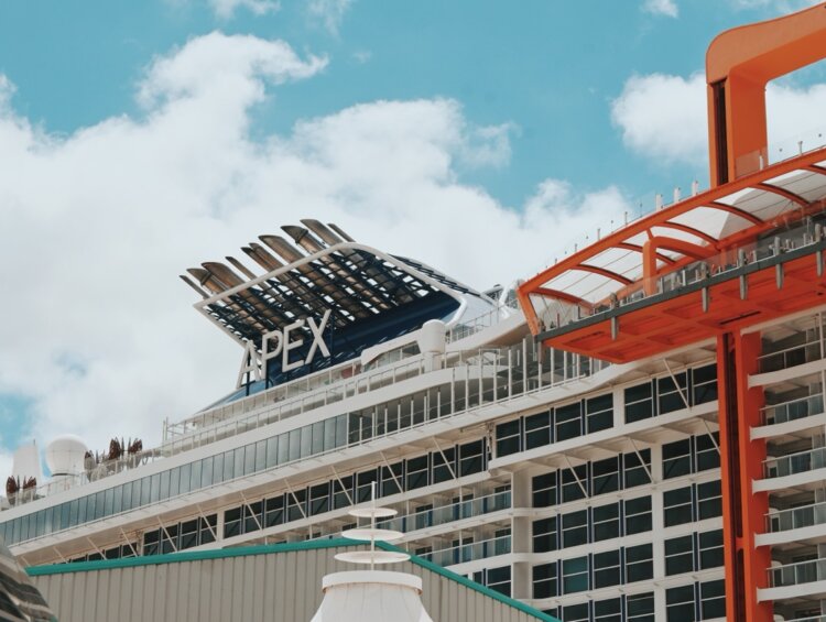 Celebrity Apex docked in Southampton England cruise terminal