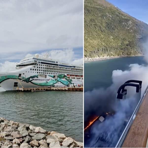 NCL Jade Wharf Fire in Whittier Alaska