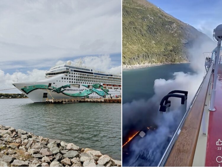 NCL Jade Wharf Fire in Whittier Alaska