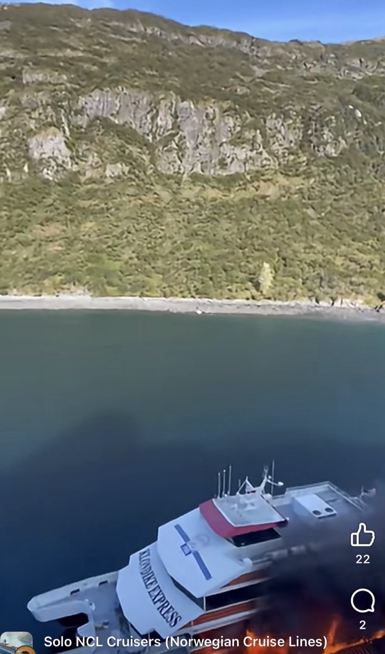 NCL Jade Wharf Fire in Whittier Alaska