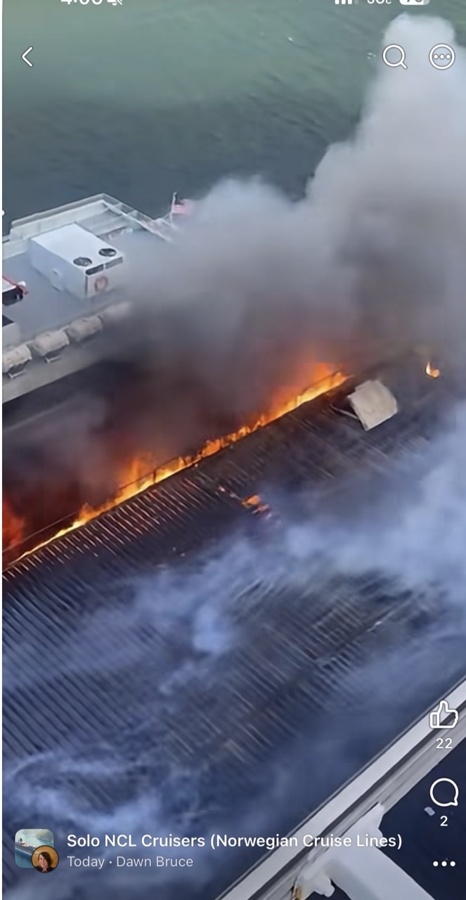NCL Jade Wharf Fire in Whittier Alaska